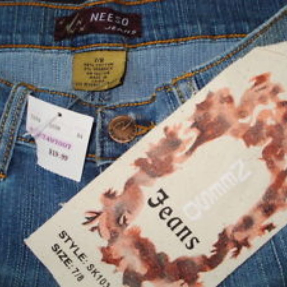 Neeso stretch denim mini skirt sz 7/8 - Picture 3 of 3